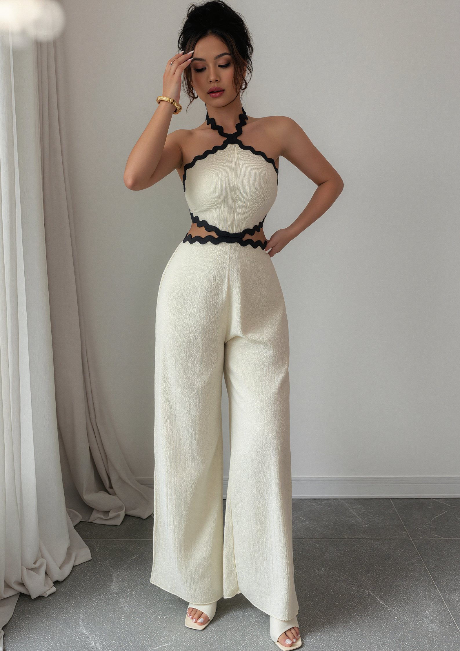 Ivory Halter Co-Ord Set