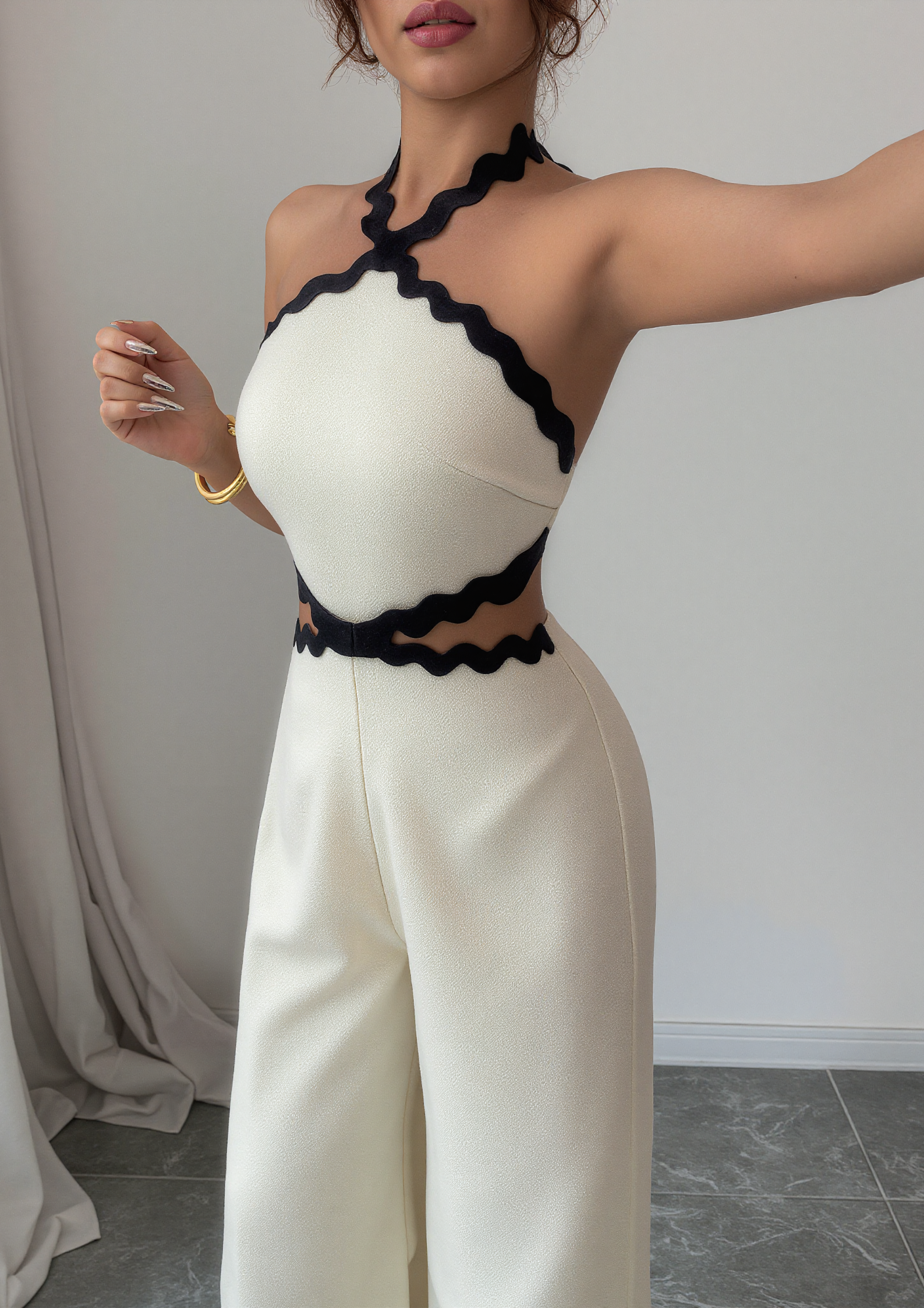 Ivory Halter Co-Ord Set