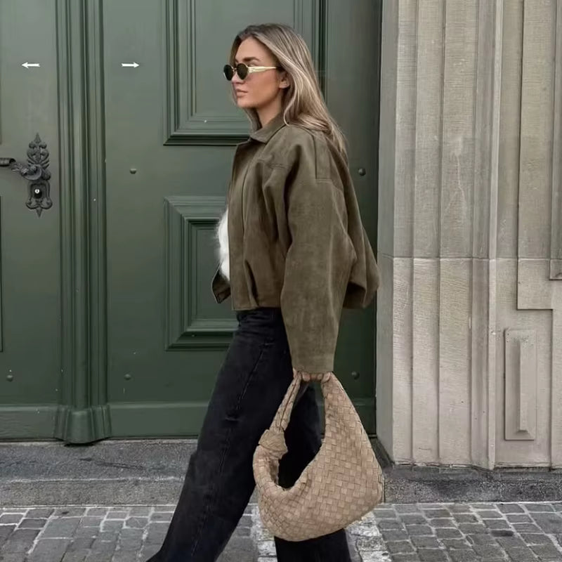 Women's Bomber Jacket -  Vyrelle Beauty