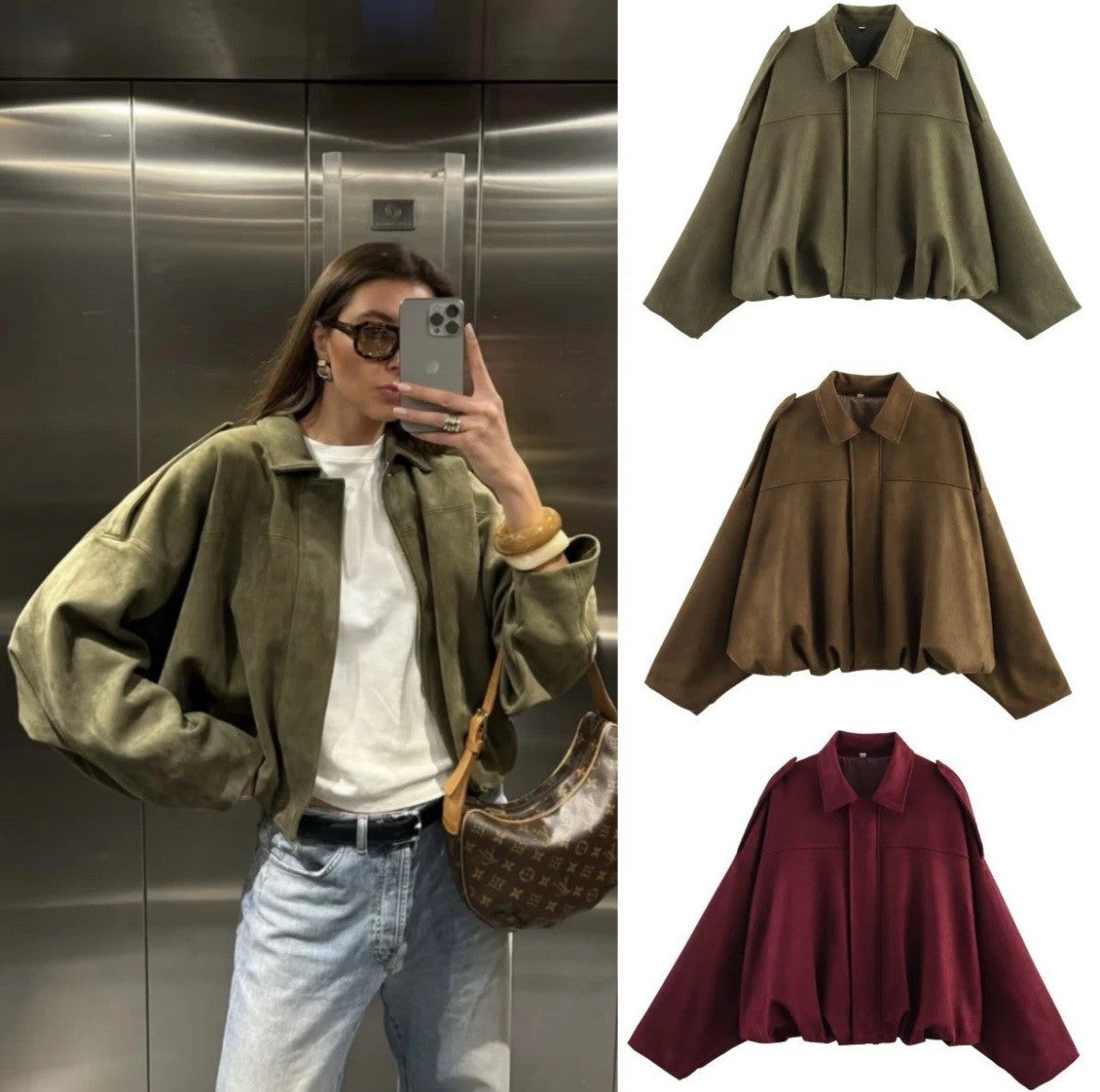 Women's Bomber Jacket -  Vyrelle Beauty