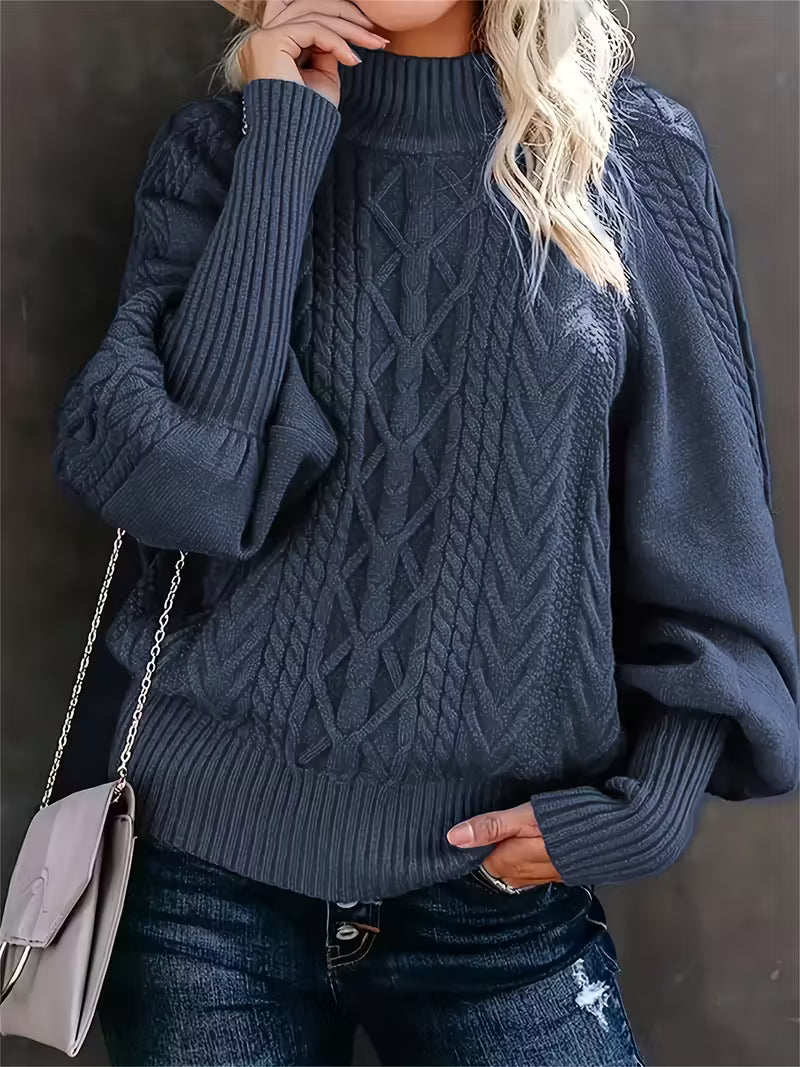 Elegant women's turtleneck sweater